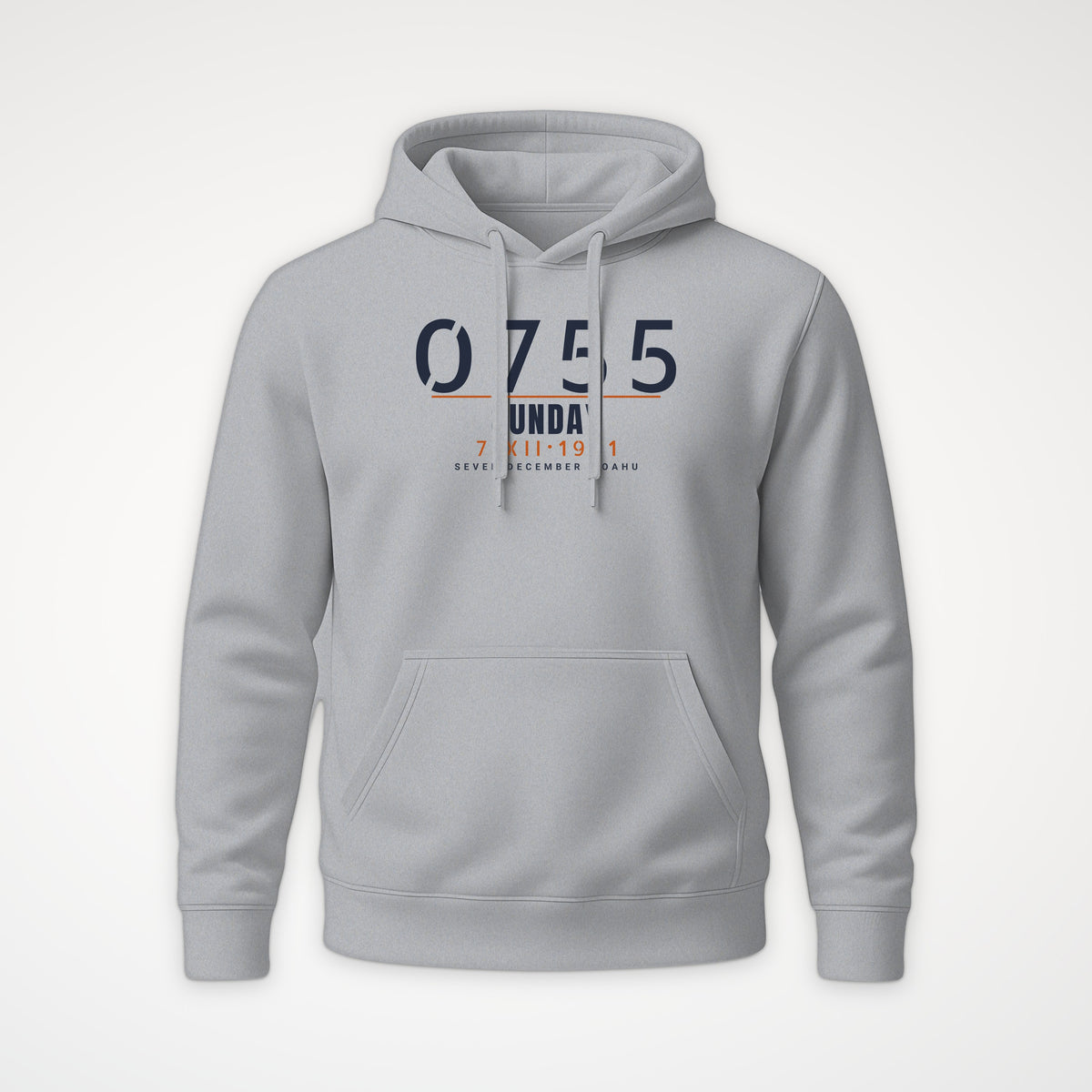 Seven December 0755 Hoodie in Heather Grey