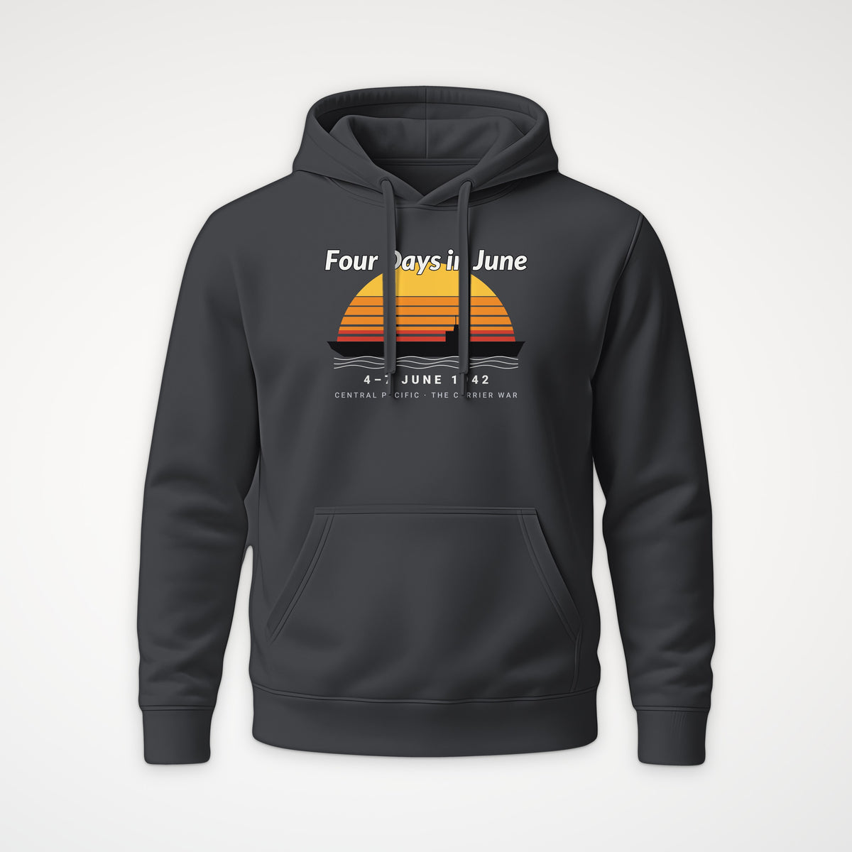 Four Days in June Sunset Hoodie in Anthracite