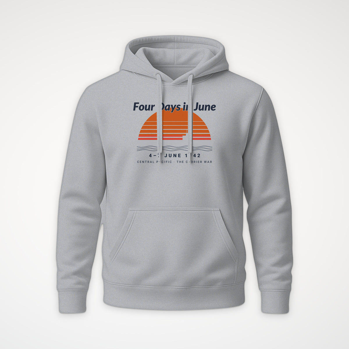 Four Days in June Sunset Hoodie in Heather Grey