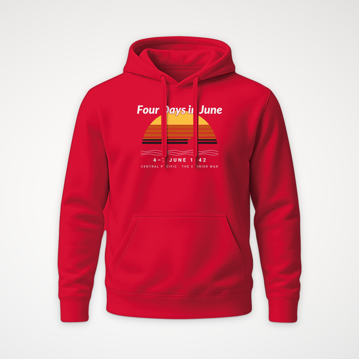 Four Days in June Sunset Hoodie in Red