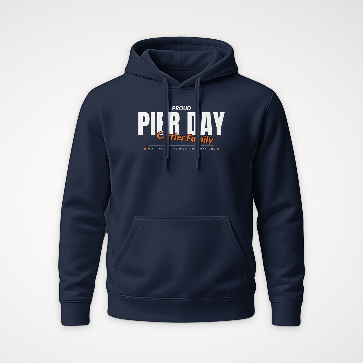 Pier Day Proud Carrier Family Hoodie in French Navy