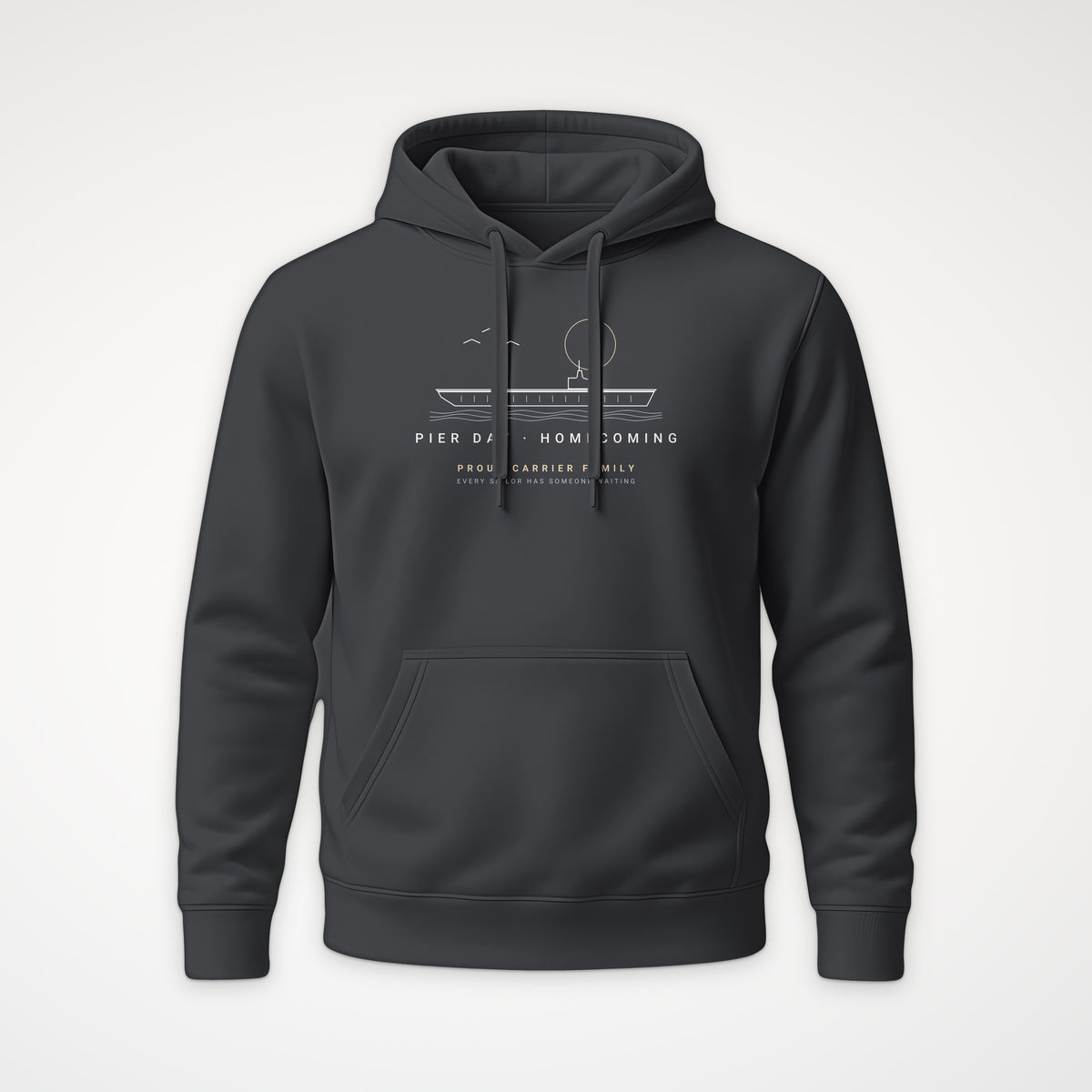 Pier Day Homecoming Hoodie in Anthracite