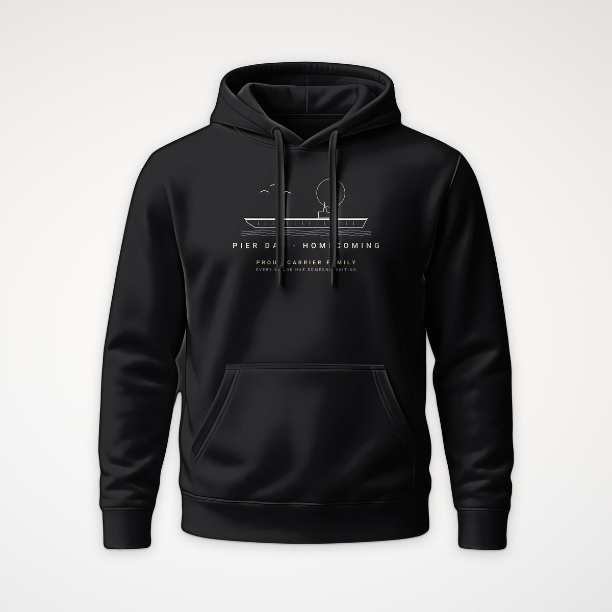 Pier Day Homecoming Hoodie in Black