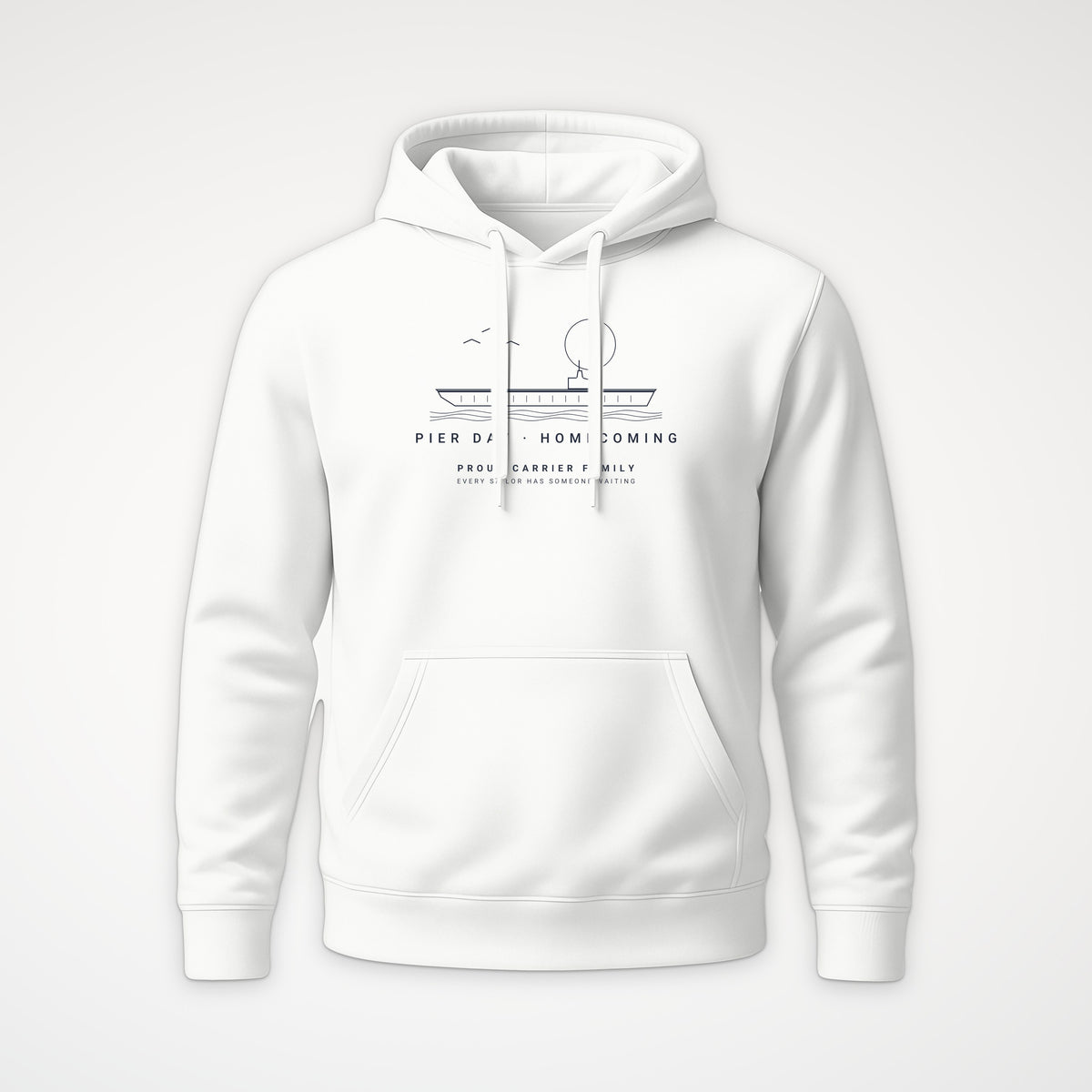 Pier Day Homecoming Hoodie in White