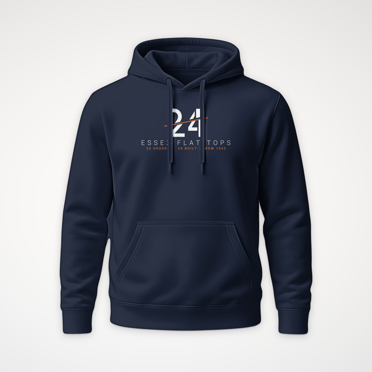 Essex Flat-Tops 24 Sliced Hoodie in French Navy