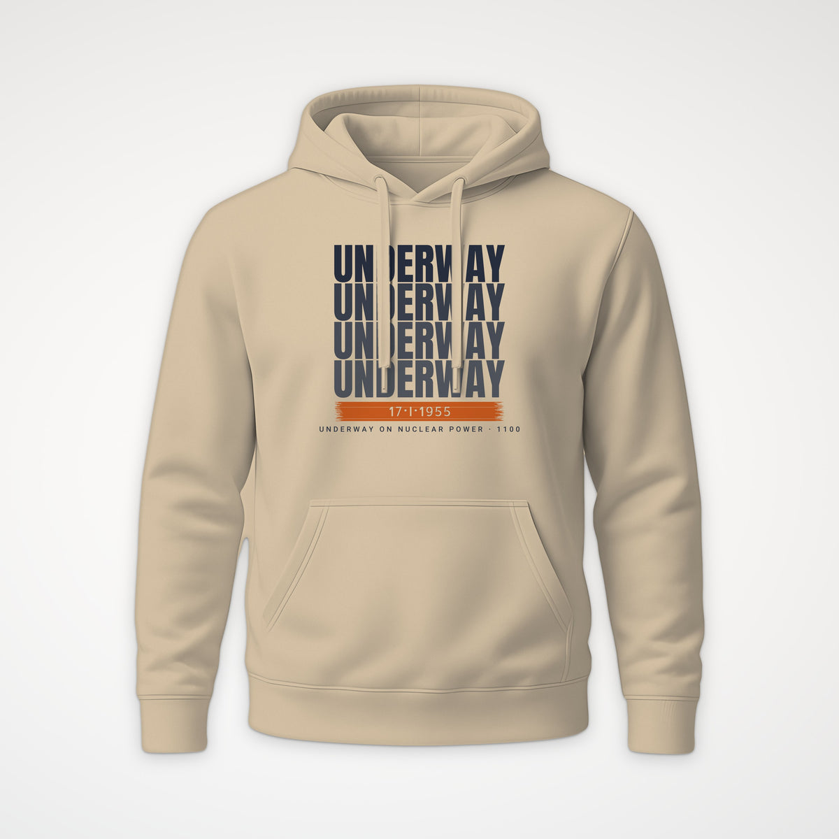 Underway on Nuclear Power Echo Hoodie in Desert Dust