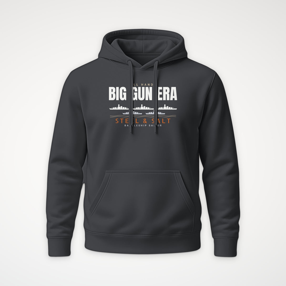Big Gun Era Row Hoodie in Anthracite