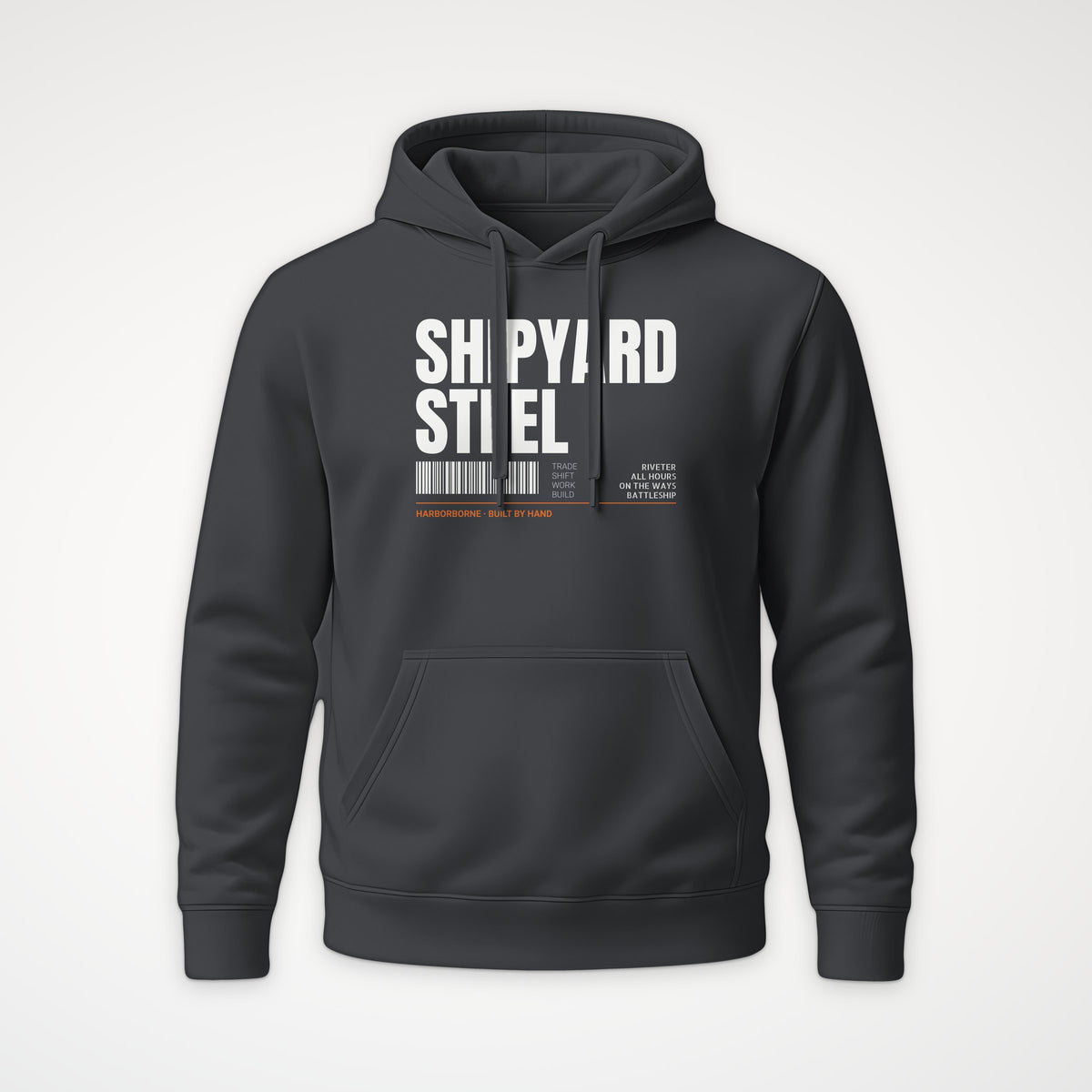 Shipyard Steel Tag Hoodie in Anthracite