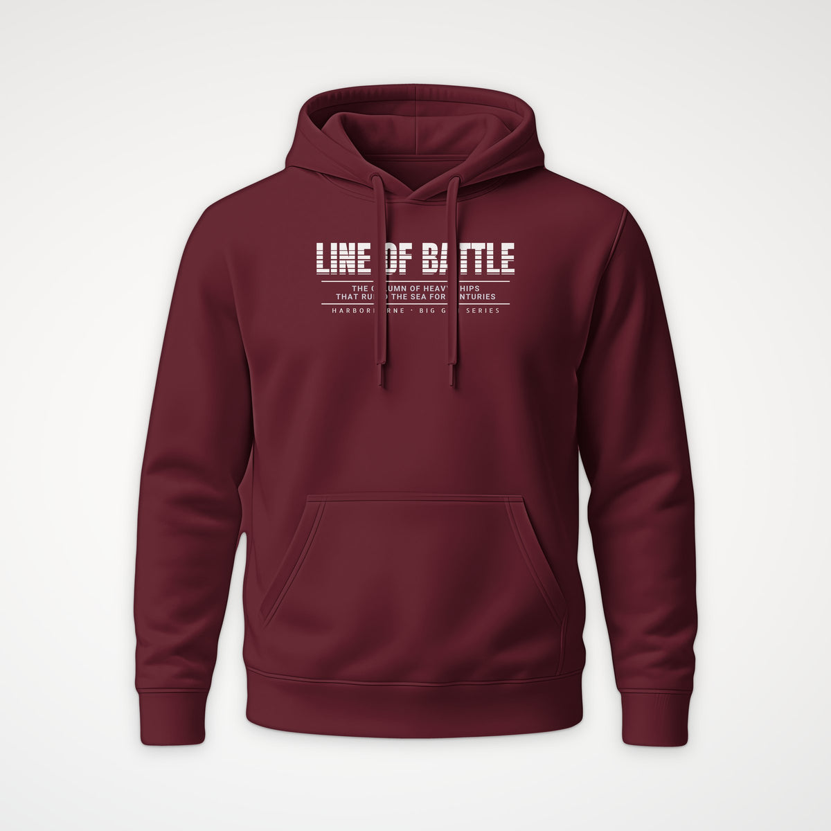Line of Battle Scanline Hoodie in Burgundy