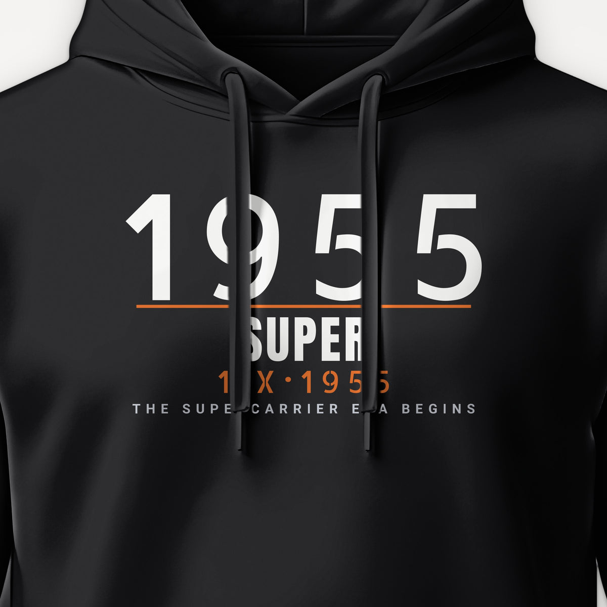 Supercarrier Watch Timestamp Hoodie, front print detail
