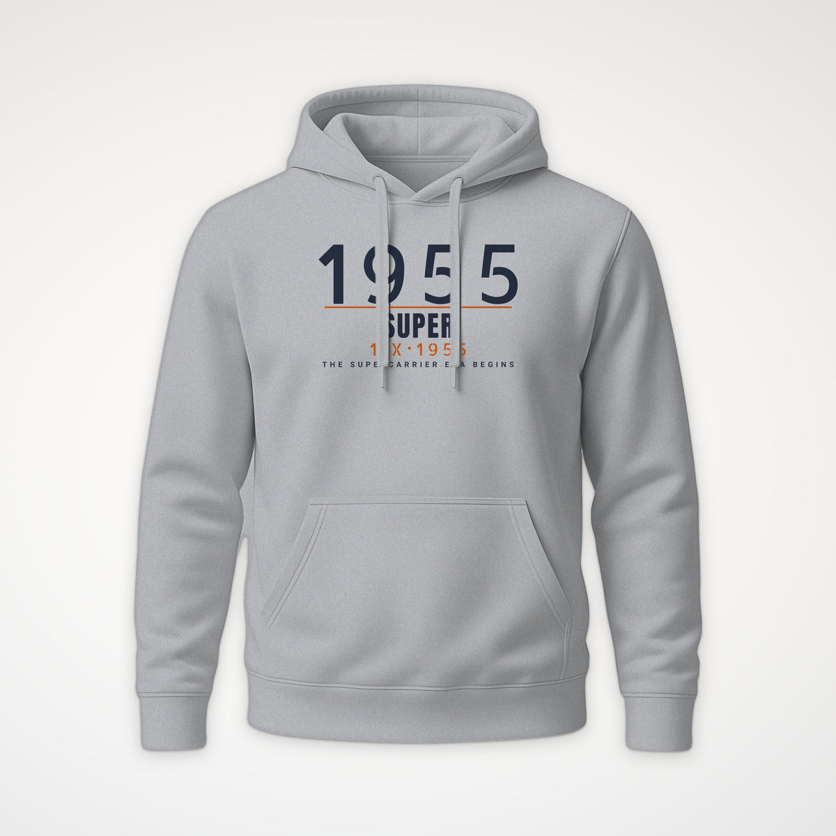 Supercarrier Watch Timestamp Hoodie in Heather Grey