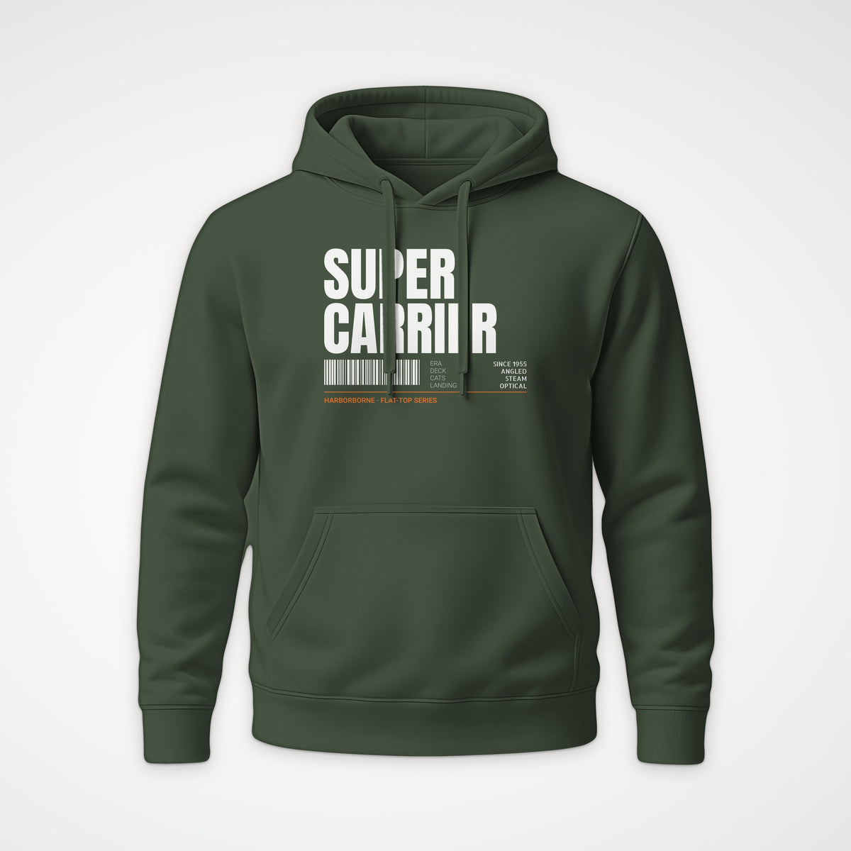 Supercarrier Watch Tag Hoodie in Olive