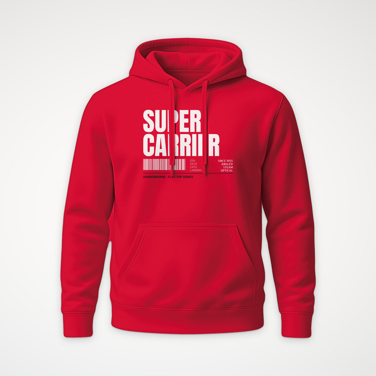 Supercarrier Watch Tag Hoodie in Red