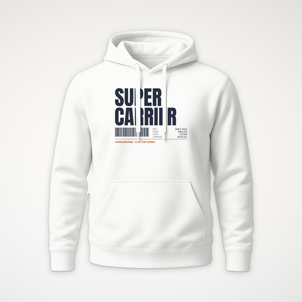 Supercarrier Watch Tag Hoodie in White