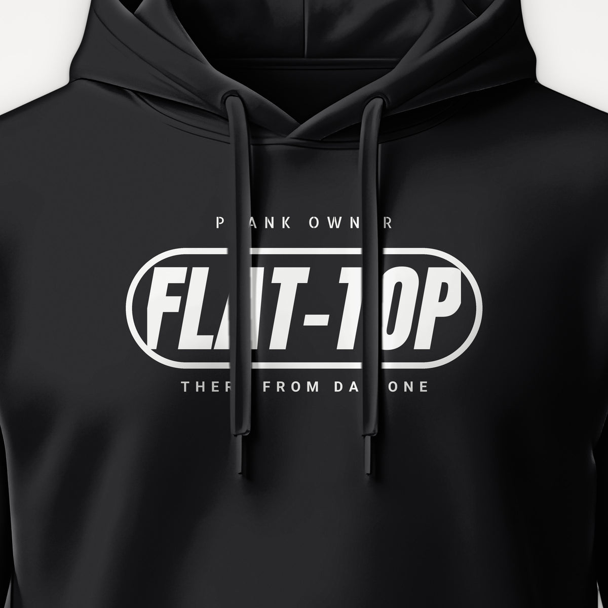 Flat-Top Sailor Plank Owner Hoodie, front print detail