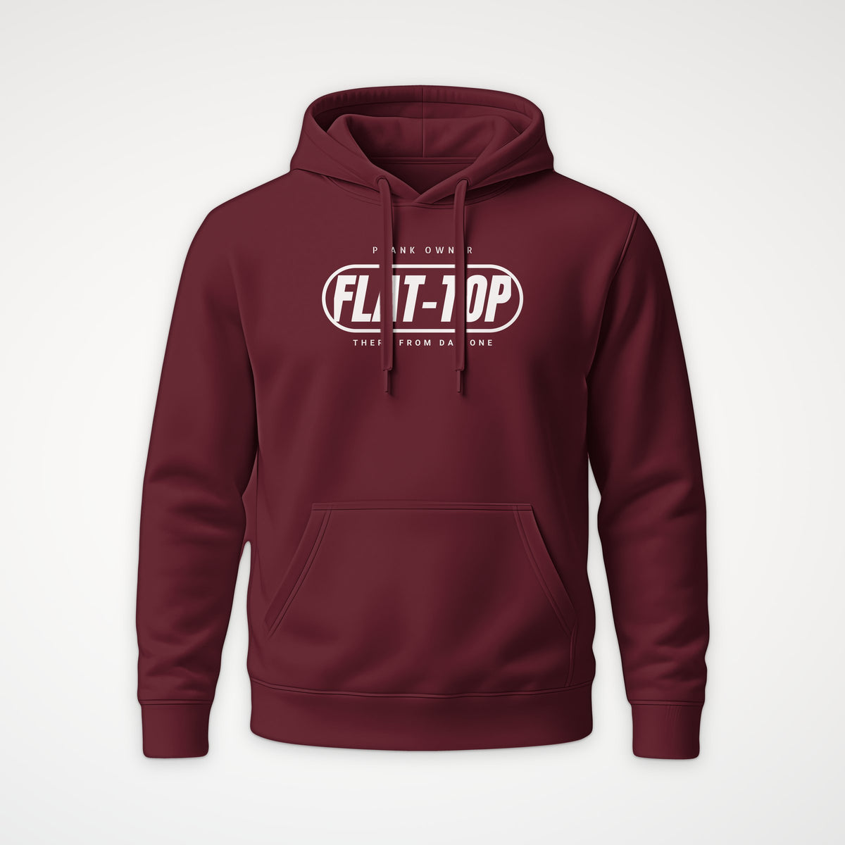 Flat-Top Sailor Plank Owner Hoodie in Burgundy