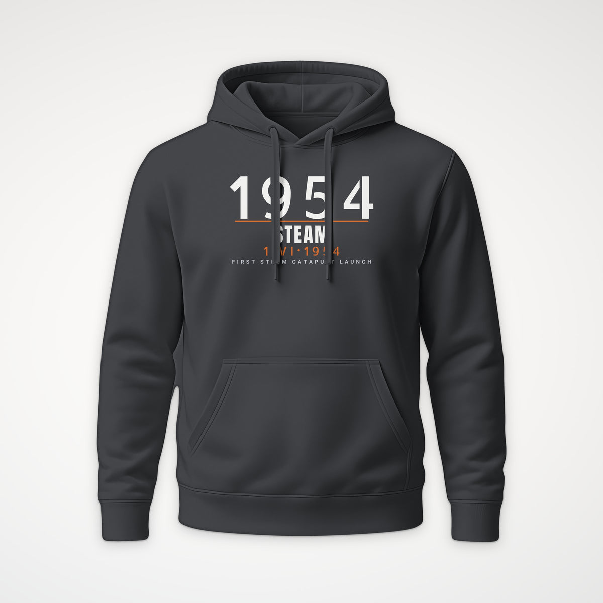 Steam Cat Era Timestamp Hoodie in Anthracite