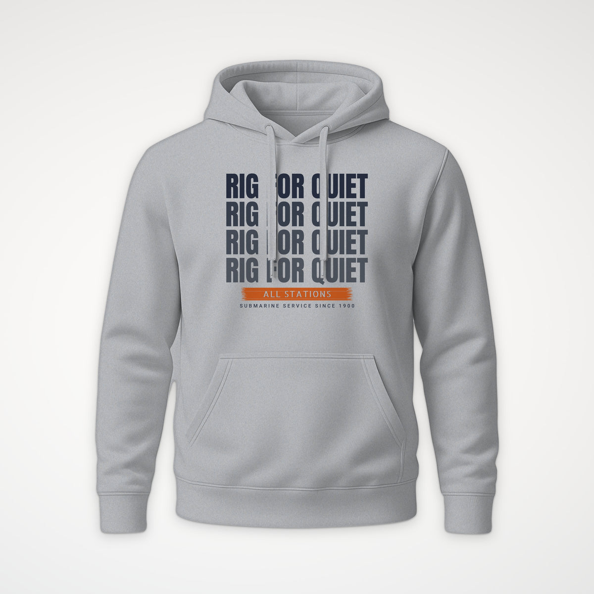 Rig for Quiet Echo Hoodie in Heather Grey