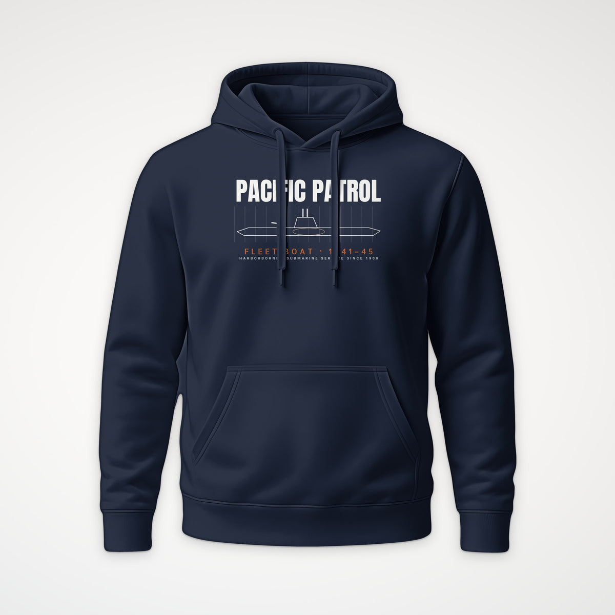 Pacific Patrol 1941–45 Blueprint Hoodie in French Navy