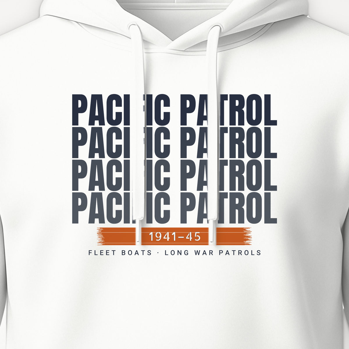 Pacific Patrol 1941–45 Echo Hoodie, front print detail