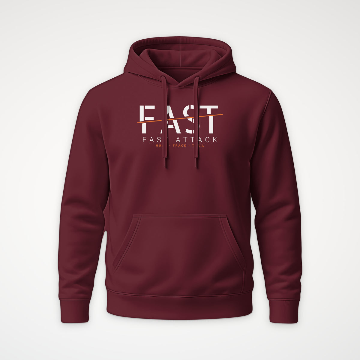 Fast Attack & Boomer Fast Attack Hoodie in Burgundy