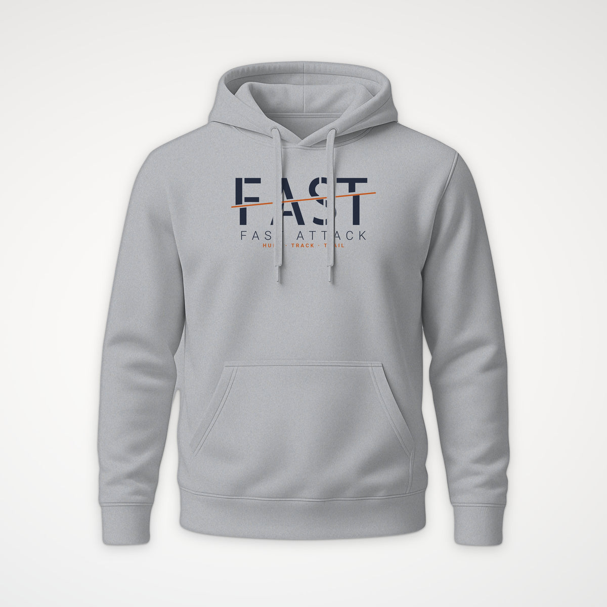 Fast Attack & Boomer Fast Attack Hoodie in Heather Grey