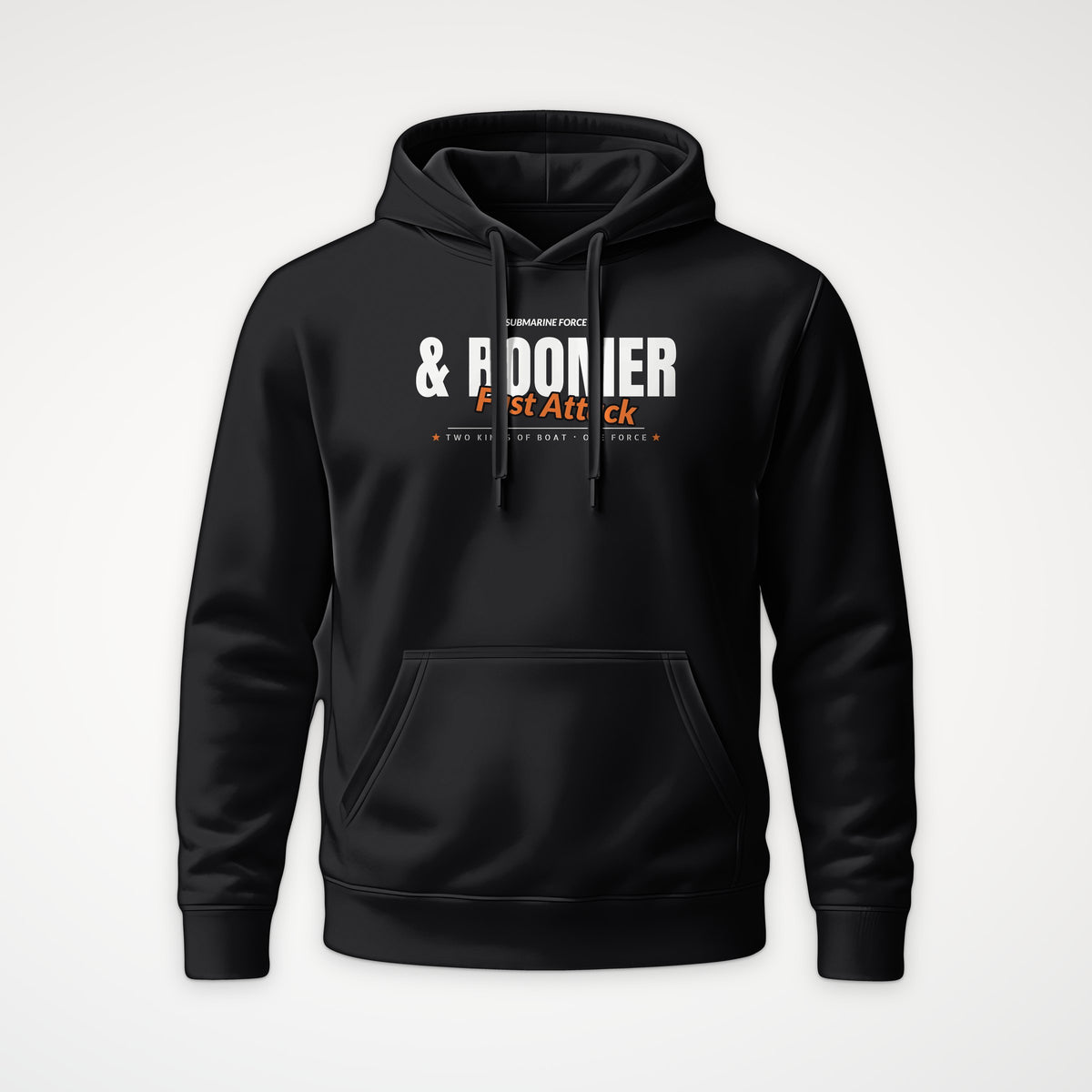 Fast Attack & Boomer Club Hoodie in Black