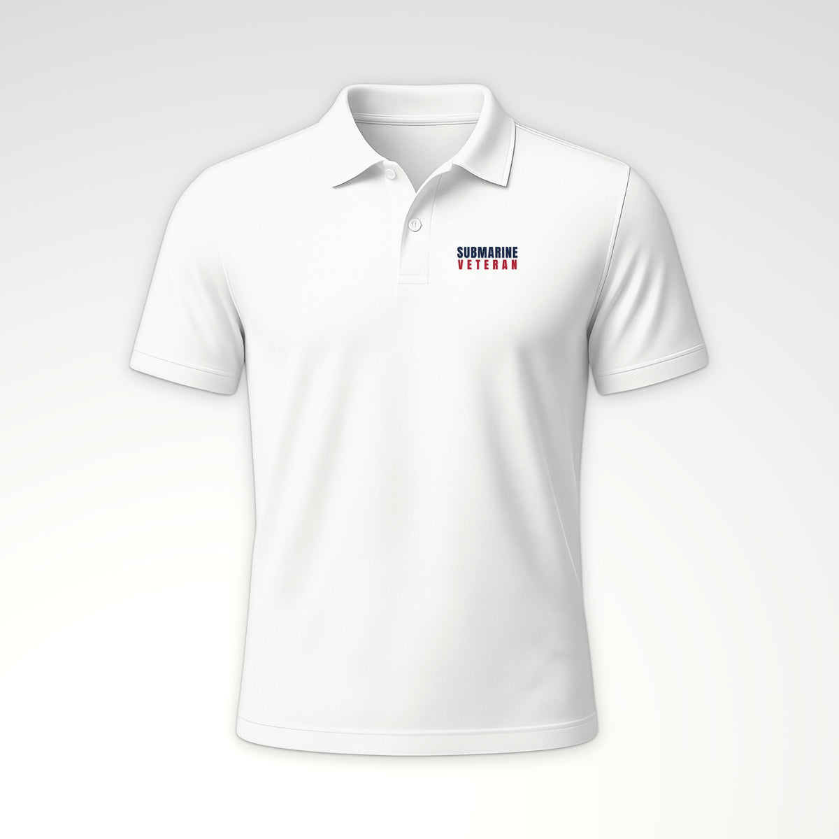 Proudly Served Submarine Veteran Polo in White