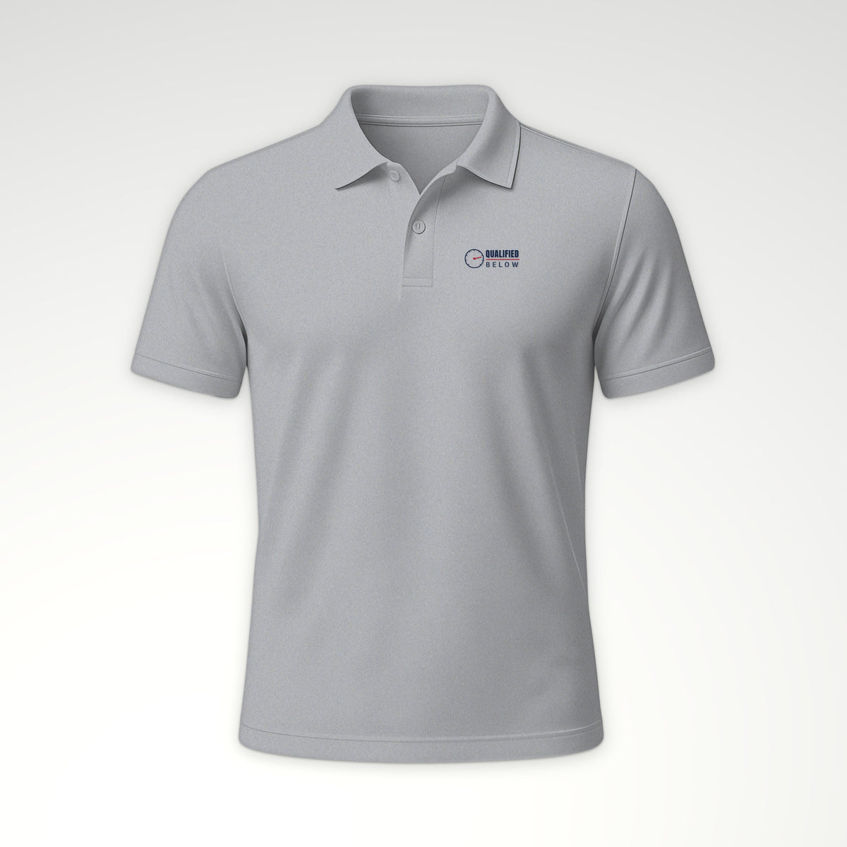 Qualified Below Polo in Sport Grey
