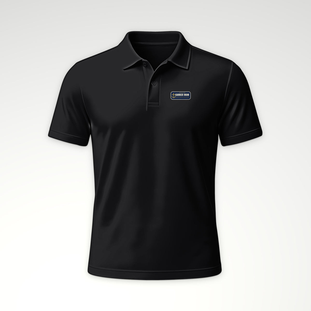 Pier Day Proud Carrier Mom Polo in Black