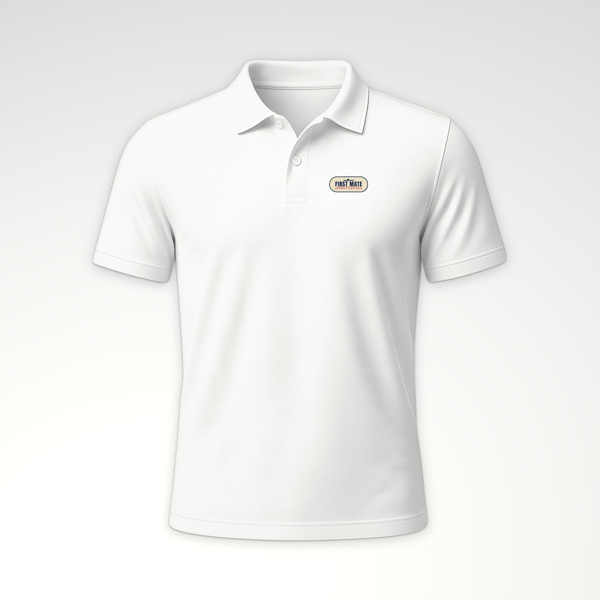 Skipper and First Mate First Mate Polo in White