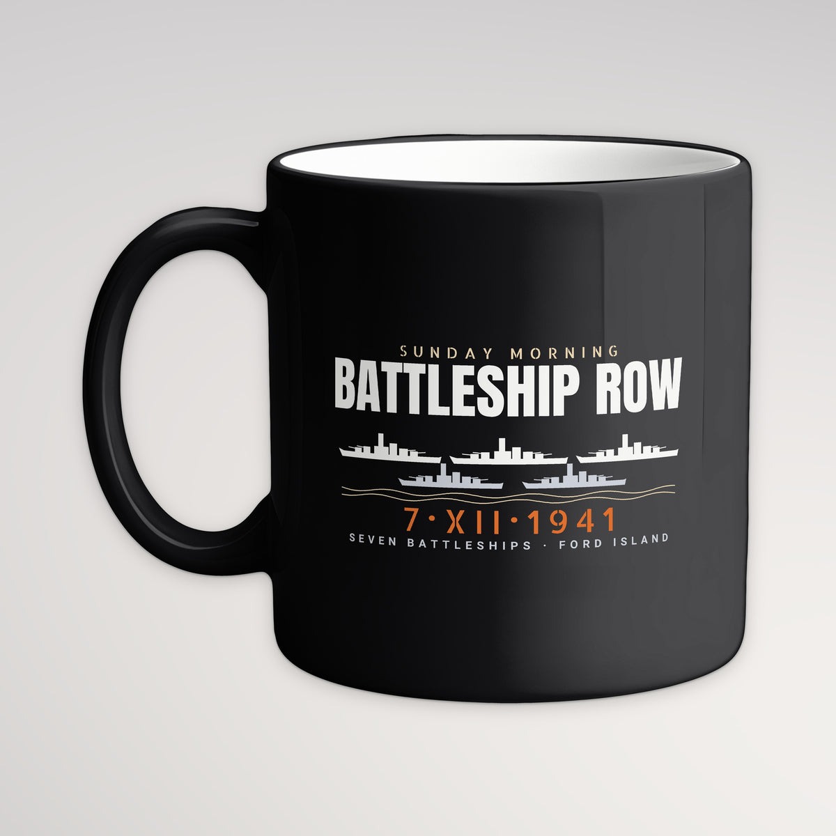 Battleship Row Sunday Morning Mug