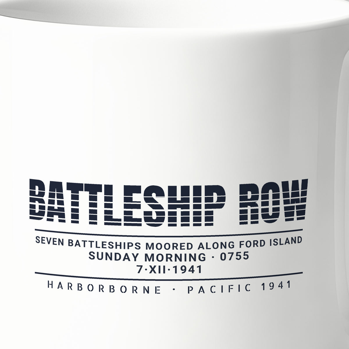 Battleship Row Scanline Mug
