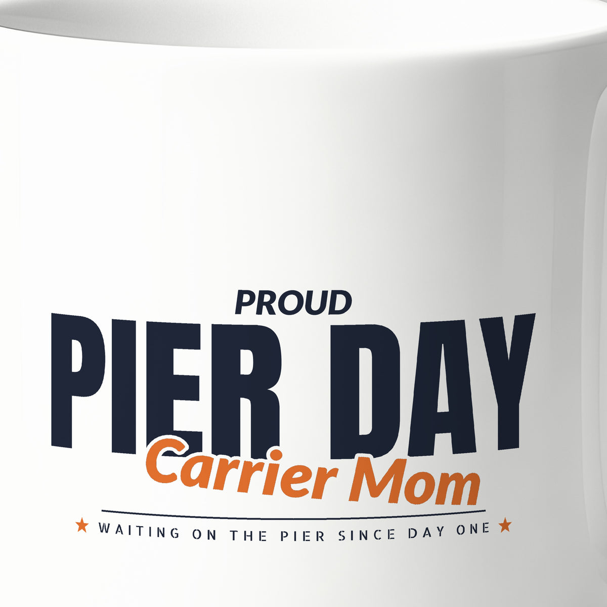 Pier Day Proud Carrier Mom Mug