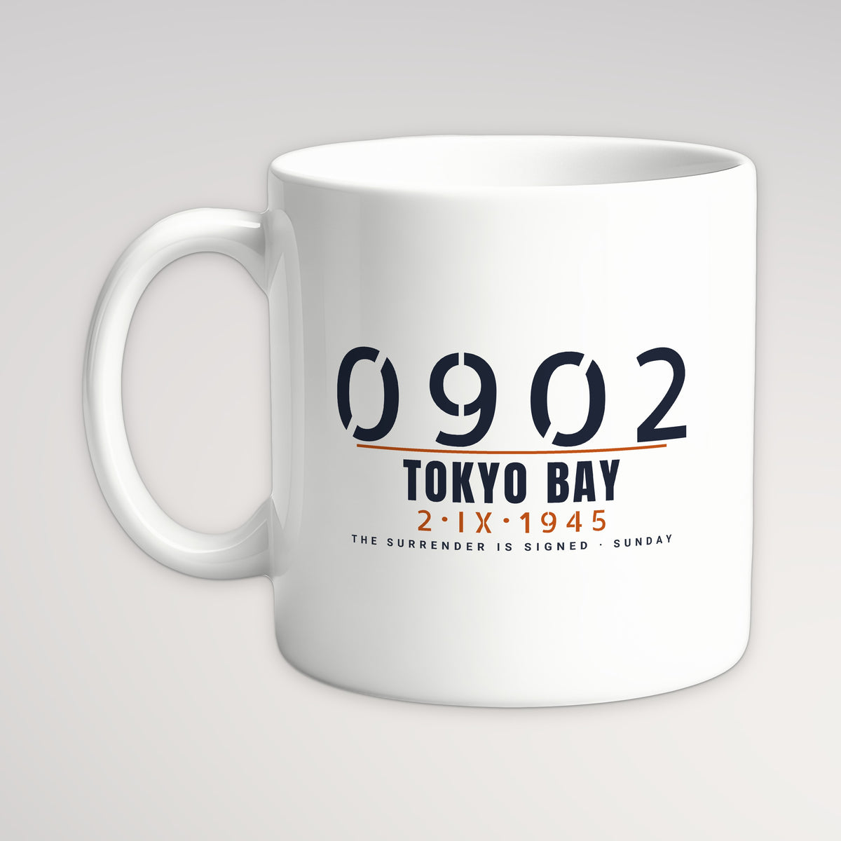 Tokyo Bay 0902 Mug, white mug, handle left