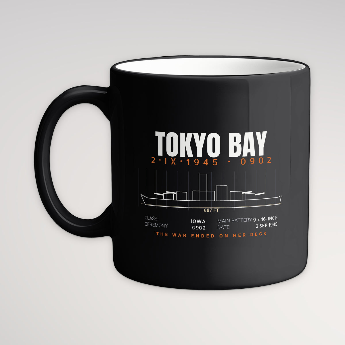 Tokyo Bay Iowa-Class Blueprint Mug
