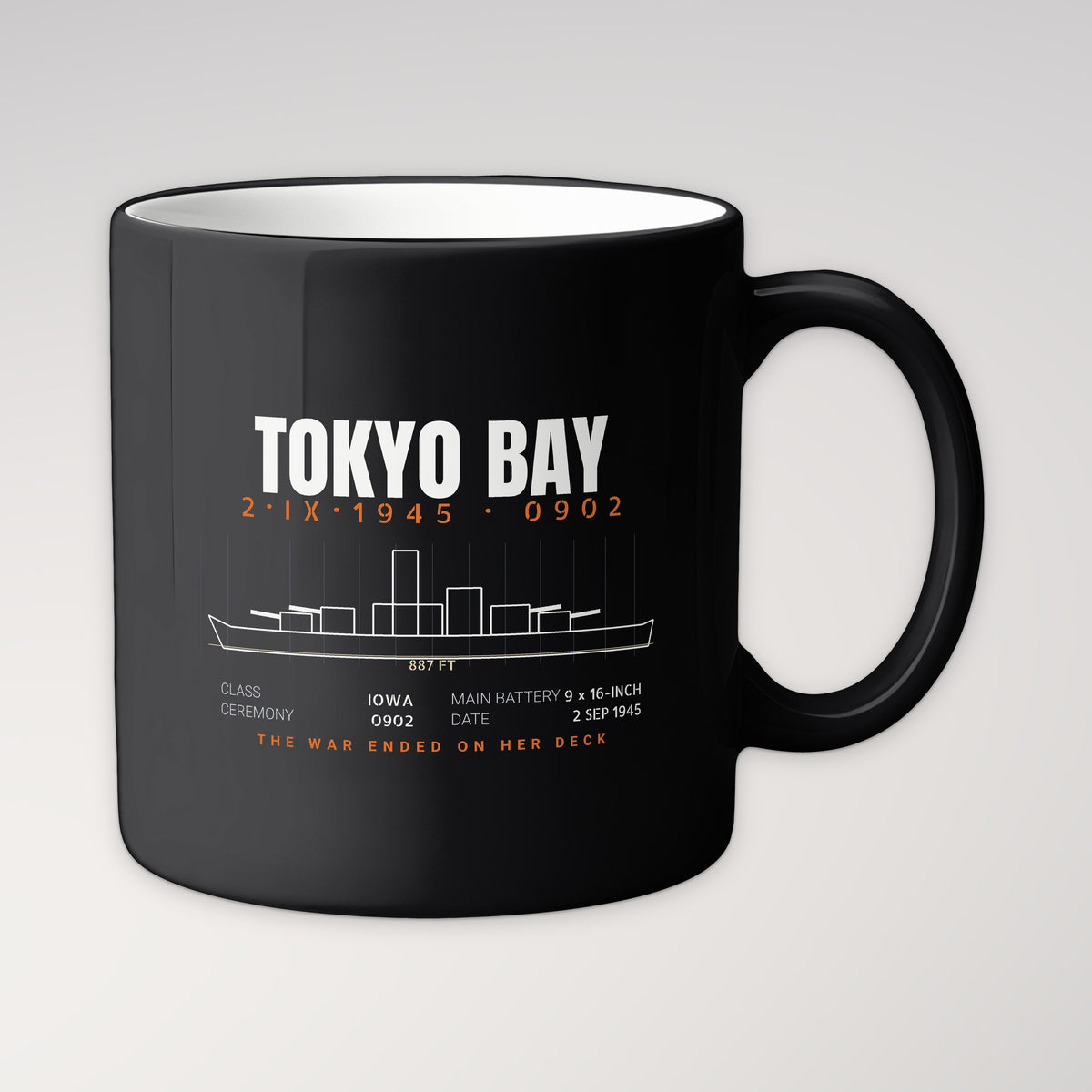 Tokyo Bay Iowa-Class Blueprint Mug