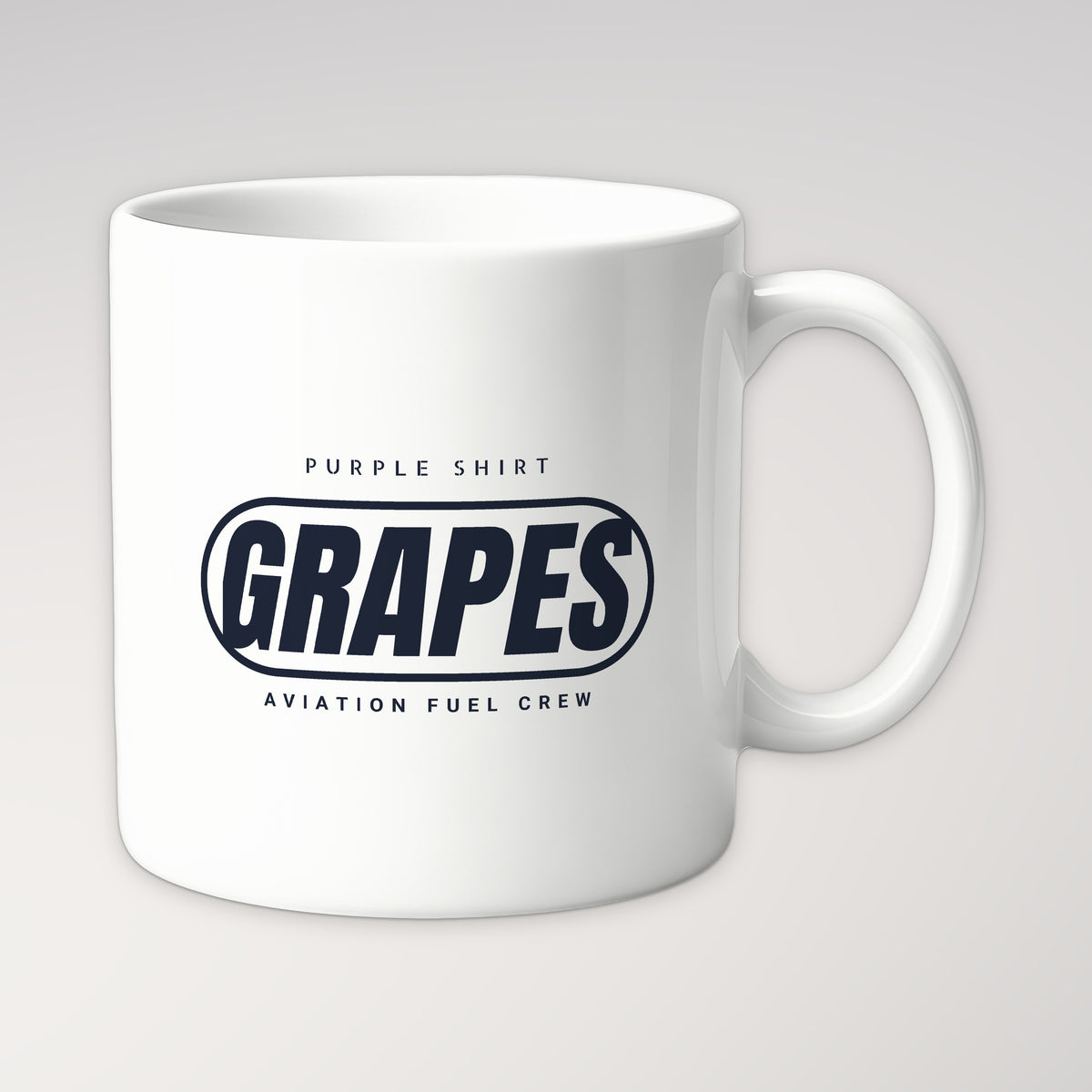 Rainbow Wardrobe Purple Shirt Grapes Mug in white