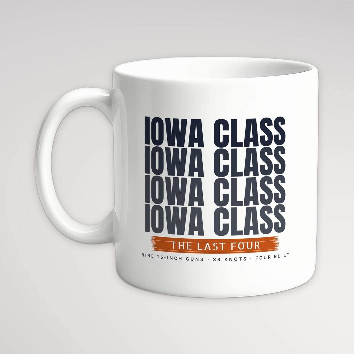 The Last Four Echo Mug, white mug, handle left