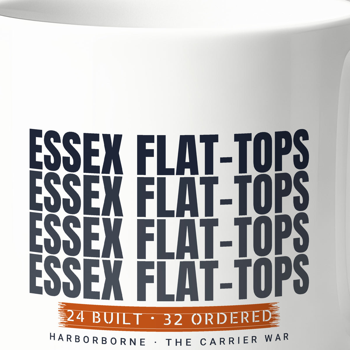 Essex Flat-Tops Echo Mug, print detail