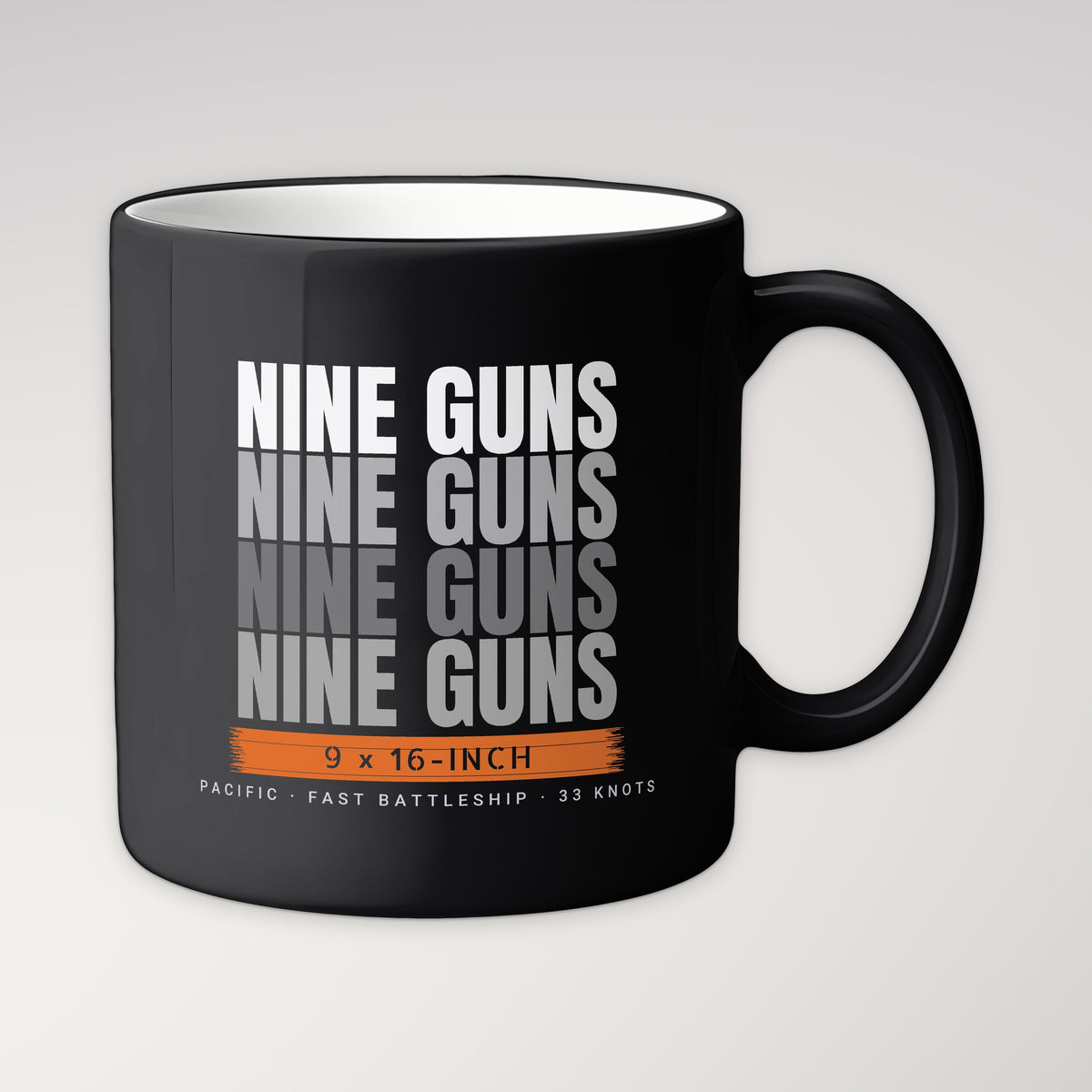 Nine Guns Pacific Echo Mug in black
