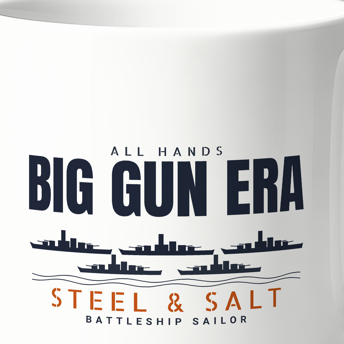 Big Gun Era Row Mug, print detail