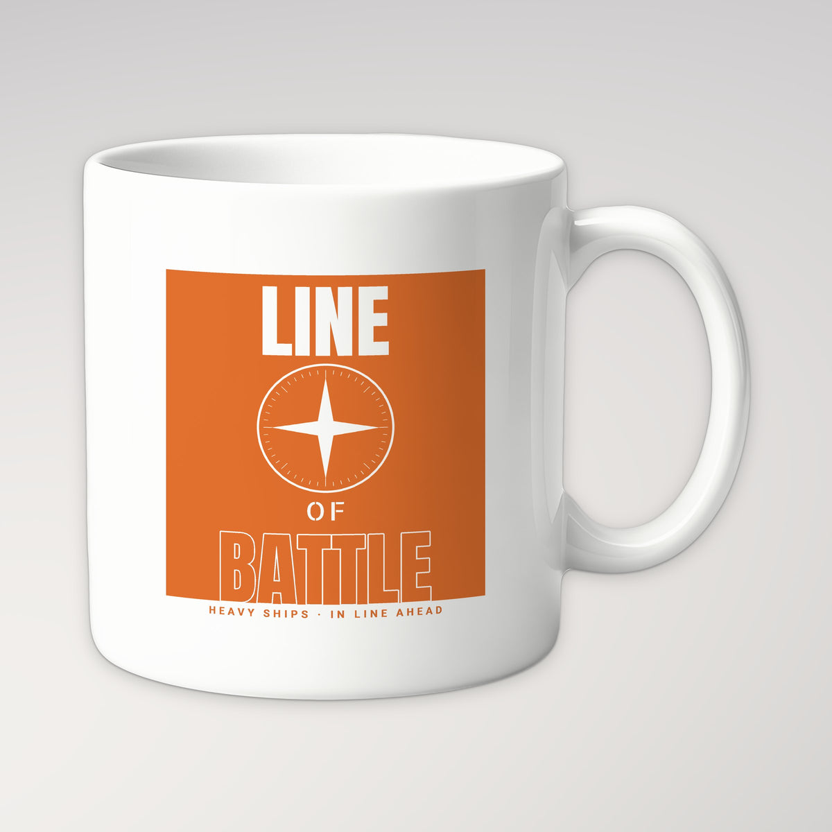 Line of Battle Poster Mug in white