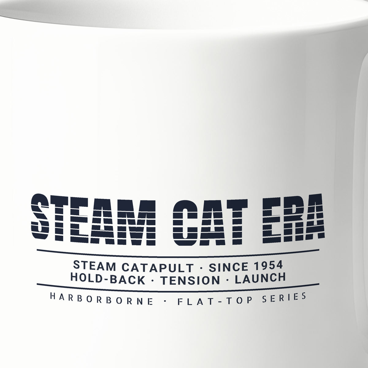 Steam Cat Era Scanline Mug, print detail
