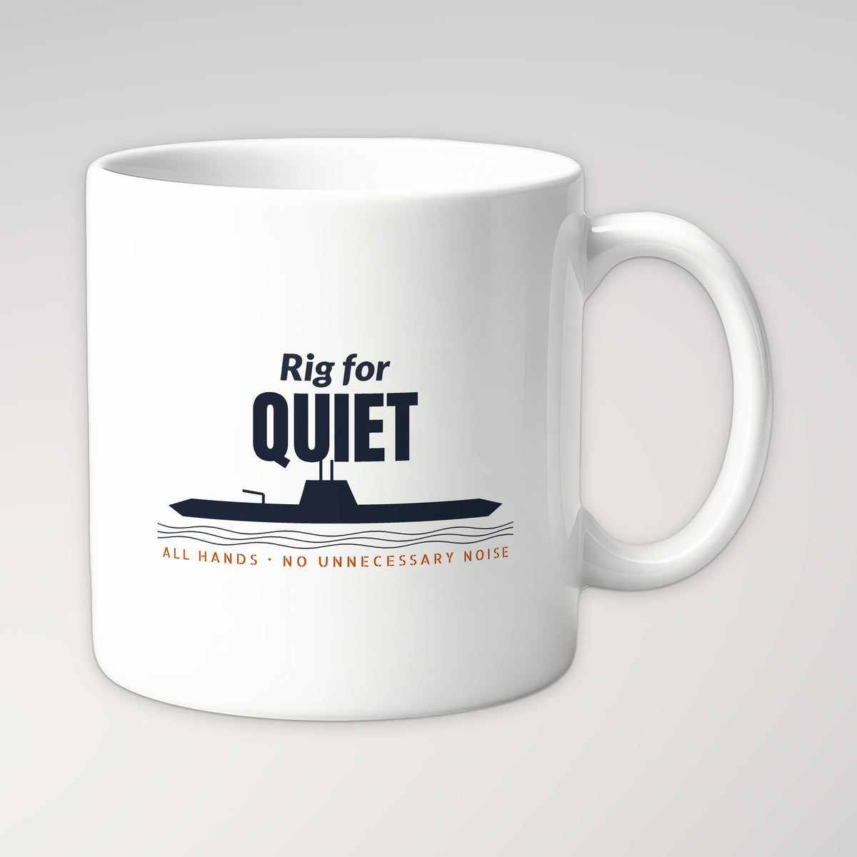 Rig for Quiet Profile Mug in white