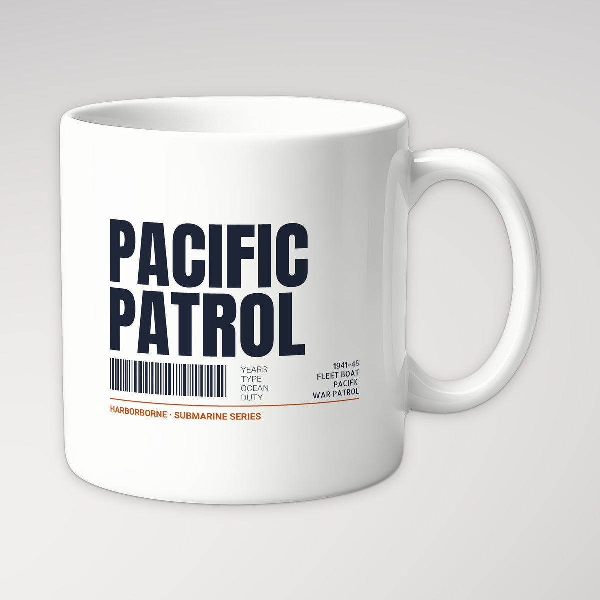 Pacific Patrol 1941–45 Tag Mug in white