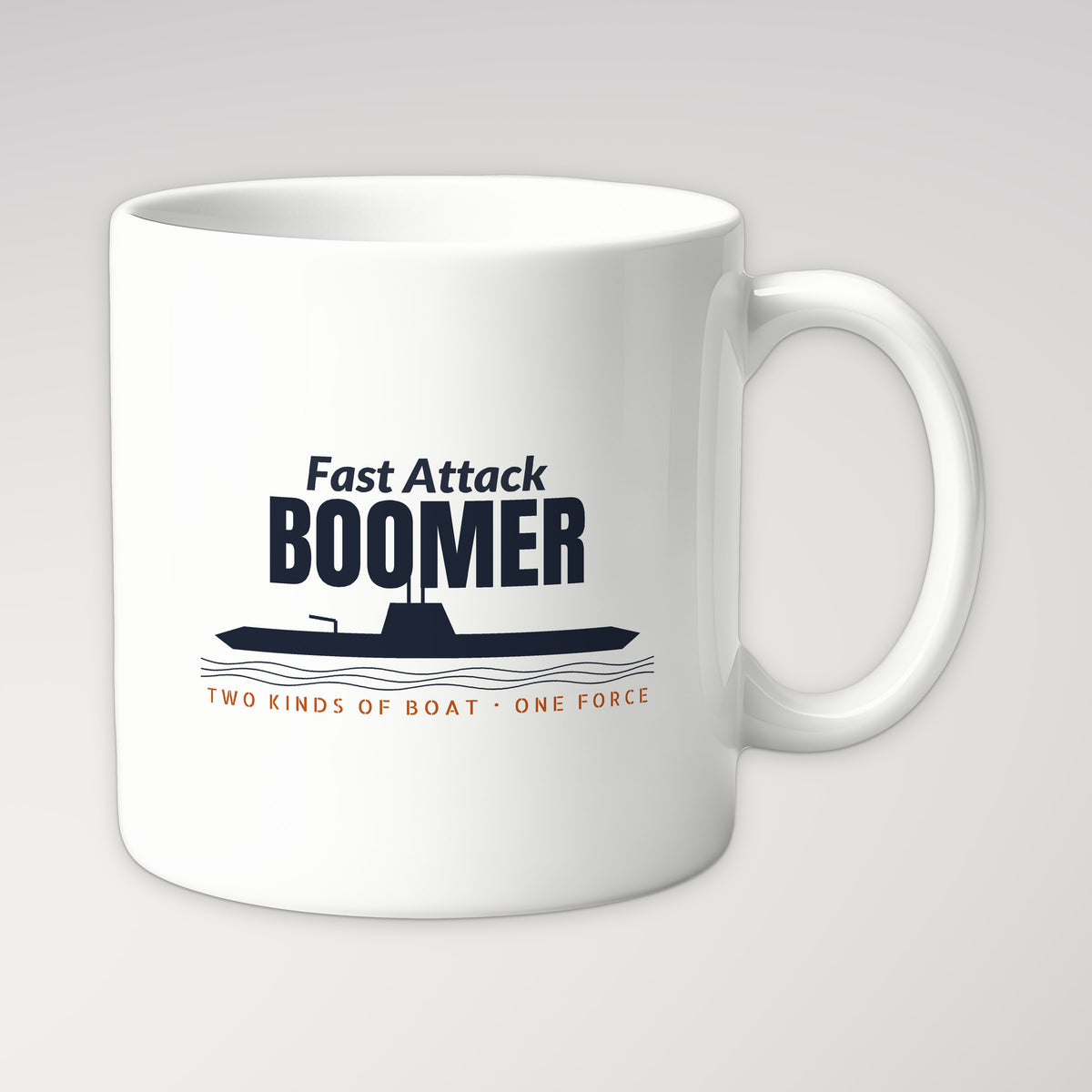 Fast Attack & Boomer Profile Mug in white