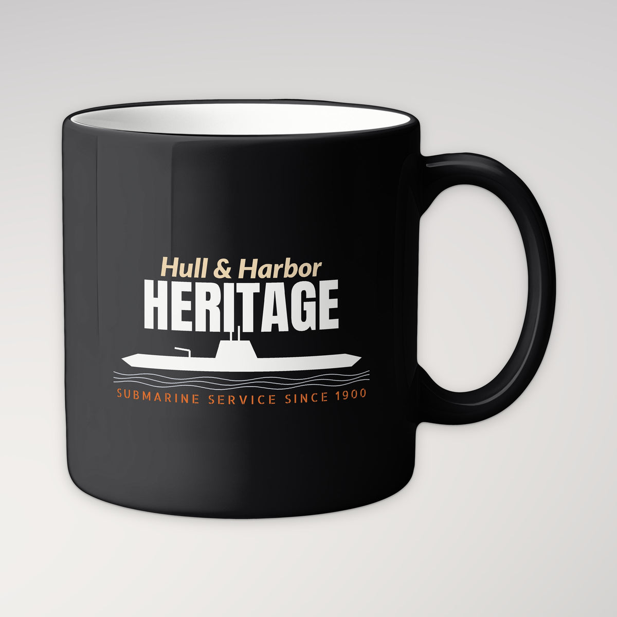 Hull & Harbor Heritage Profile Mug in black