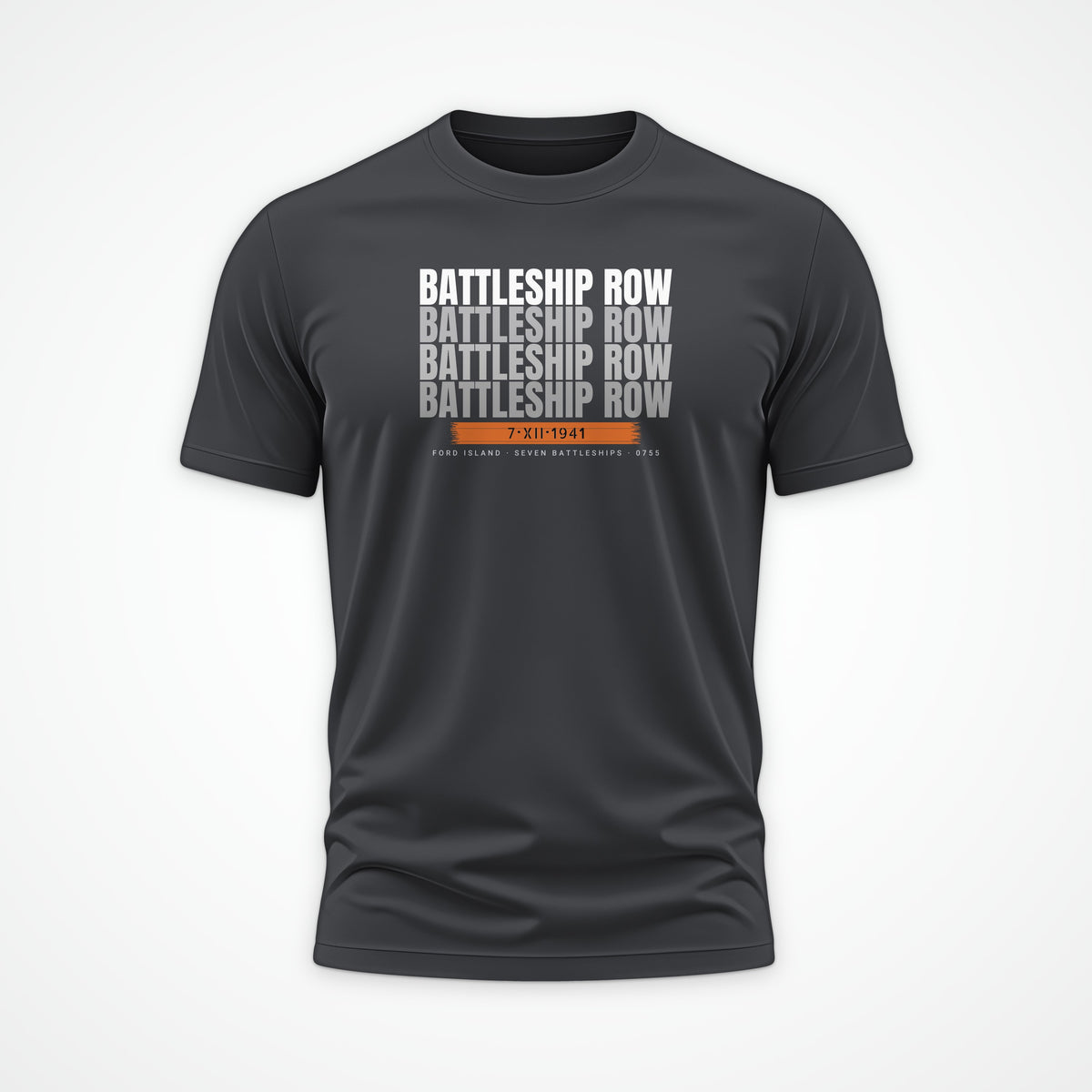 Battleship Row Echo Tee in Anthracite
