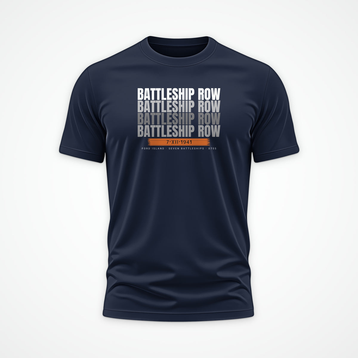 Battleship Row Echo Tee in French Navy